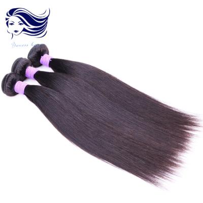 Extensões peruanas do cabelo do Virgin de 10 polegadas, pacotes peruanos do cabelo reto
