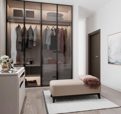 2000mm Walk In Bedroom Wardrobe Closets Modern Luxury For Apartment