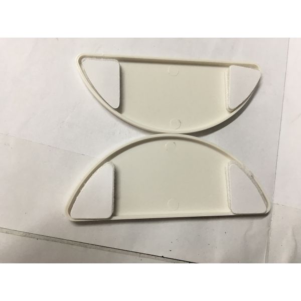 Install side cover of the toilet seat, PP material semi-circular side cover, toilet install decorative cover.