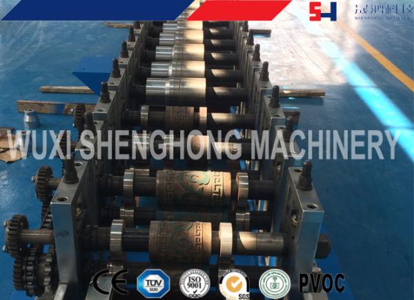 Safety Door Frame Cold Roll Forming Machine With Pre - Cutting / Auto Feeding System