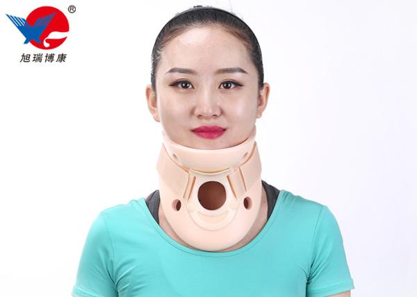 Adult Adjustable Cervical Collar Neck Brace , Pink Color Soft Foam Cervical Collar
