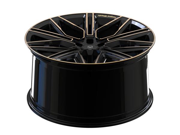 O preto do Bmw X5 e a 1 parte 17inch de bronze forjaram a liga do projeto da parte alta das rodas