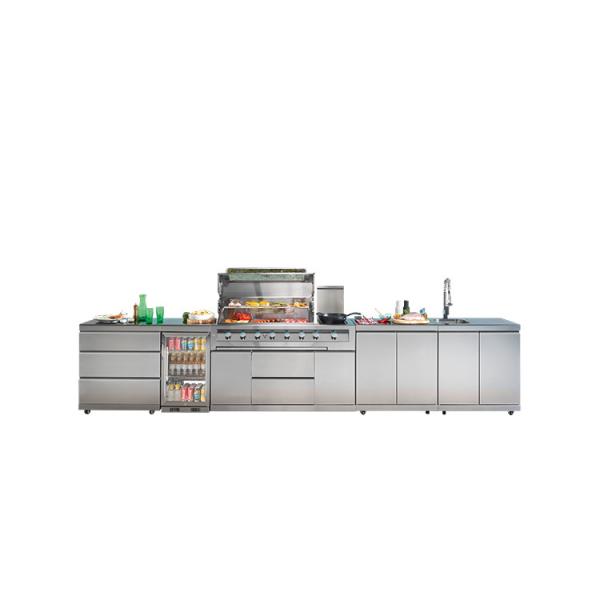 O armário de cozinha de aço inoxidável dos projetos modernos de JOYEDA ajusta-se exterior