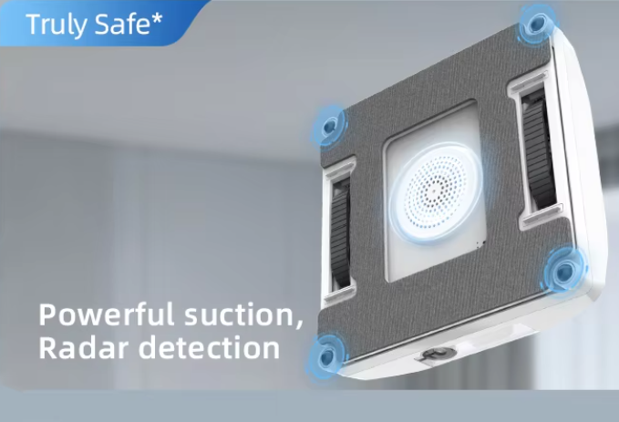 SIX SPRAY WATER WINDOW CLEAN ROBOT WITH CORNER CLEAN