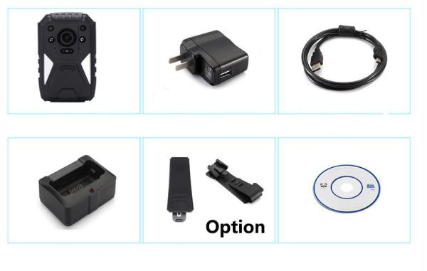 H.264 1296P True HD Video Security Guard Body Camera With GPS Recording