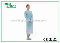 Anti-polvo Azul Uso descartável Vestes de protecção com pulseiras/Vestuário de protecção de segurança