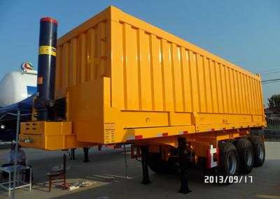 Semi eixos 70Tons 25-45CBM do caminhão de caminhão basculante 3 do reboque para minar/construção