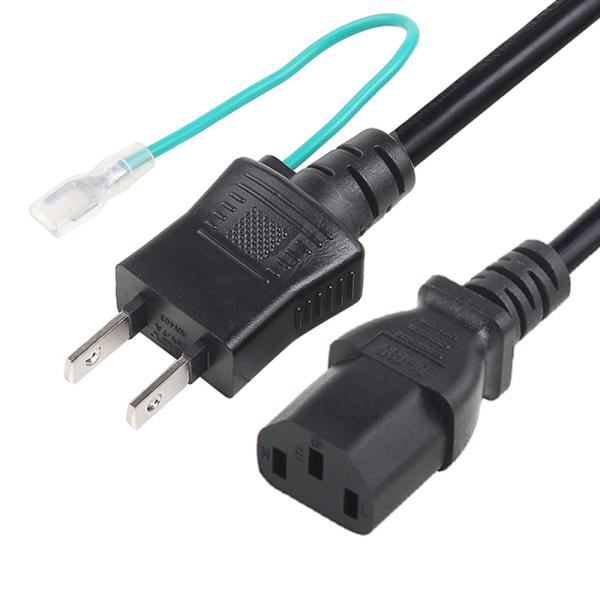日本 PSE 電源コード 3 脚 15A 125V 防水 VCTFケーブル