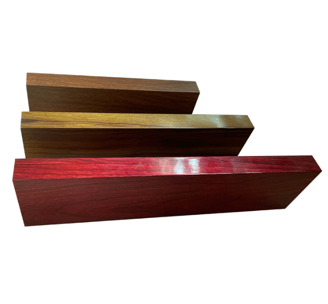 Wood Grain Aluminum Square Tube External Wall Aluminum Profiles Partition Ceiling