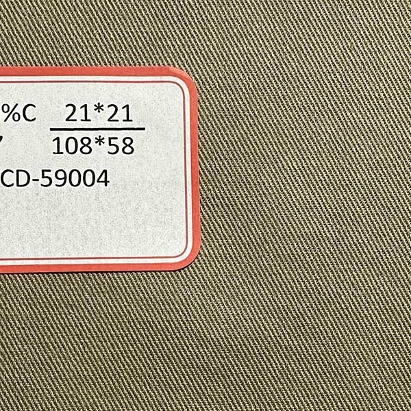 108*58 100 Cotton Fabric 21s Dyed Fabric 3/1 Twill Work Clothes