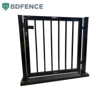 Porte coulissante en acier pour maison et jardin avec cadre de tuyau tubulaire