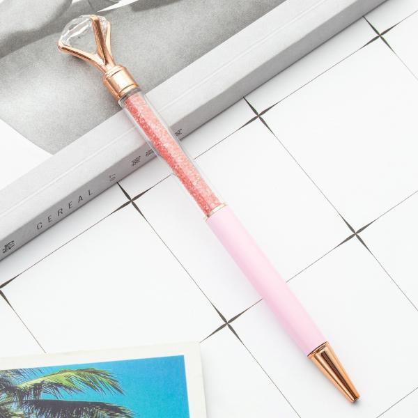 Big Crystal Diamond Ballpoint Pen 1.0mm Fashion Shiny Metal Gift Ball Pen
