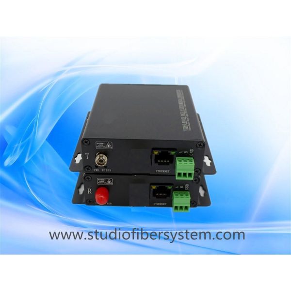 RS232 fiber media converter for 1CH RS232+1CH 10/100M ethernet over fiber extenders
