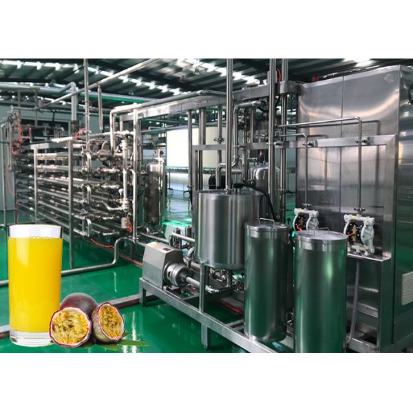 Industrial Passion Fruit Processing Line with 1-20T/h Capacity SUS 304/316 Material and Aseptic Bag Filling