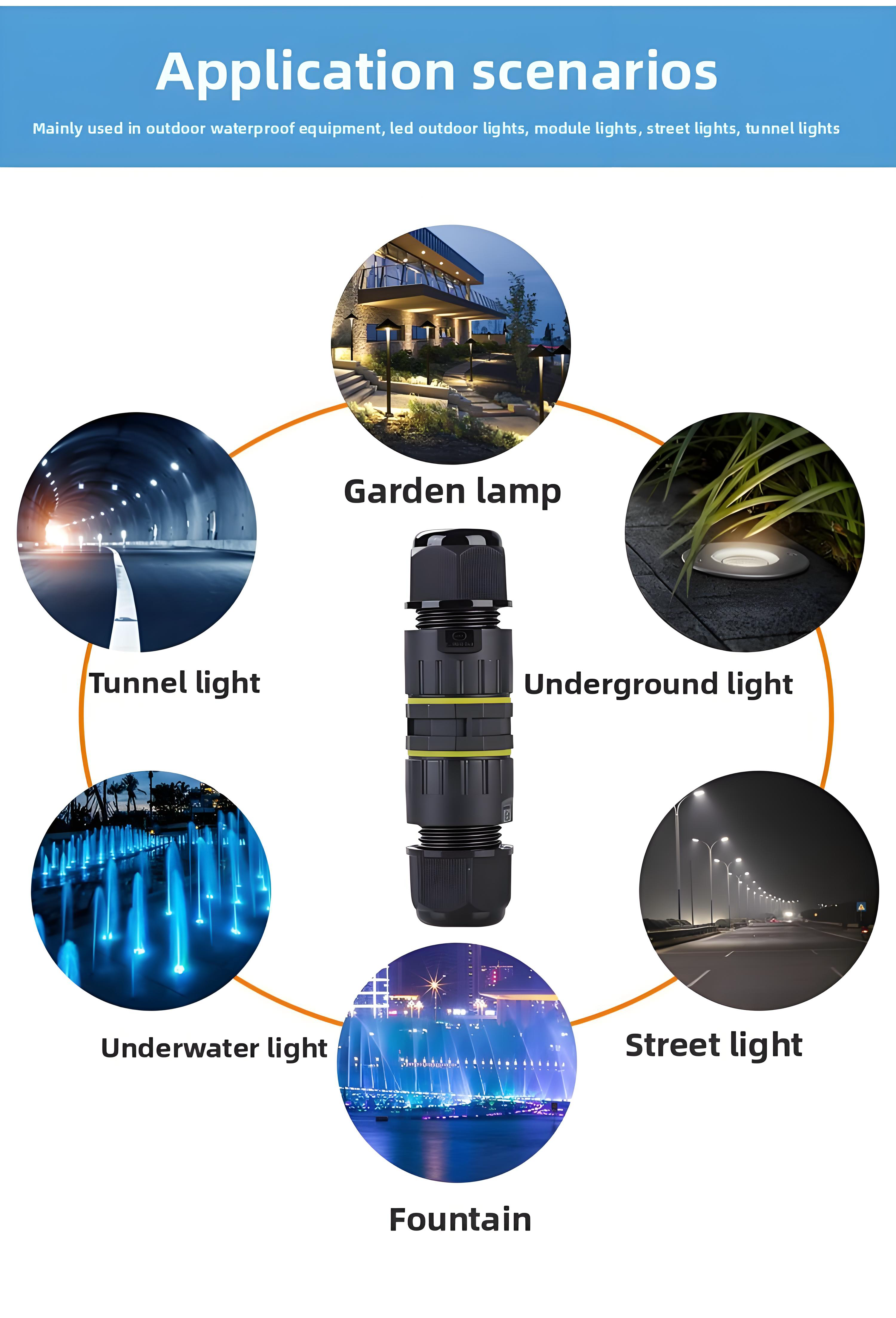 M25 Waterproof Circular Connector 2-Pin IP68 Rated 450V with 100% Dustproof Protection
