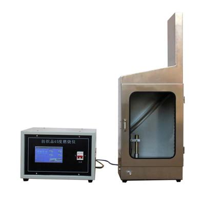 ASTM D1230 Textile 45 Degree Flammability Tester Touch Screen Control