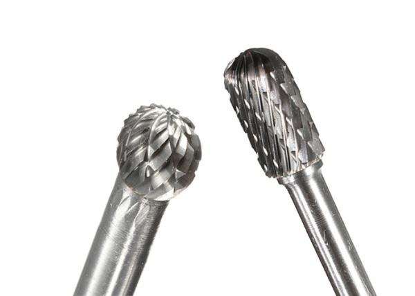 Double Cut Teeth Solid Carbide Burrs , Double Cut Carbide Burr For Granite