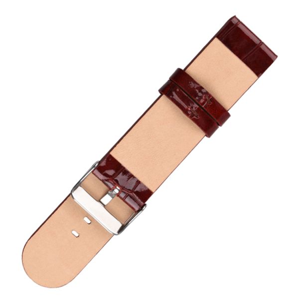 Отполированные широкие неподдельные кожаные ремешки для часов, ремень людей 22mm кожаный