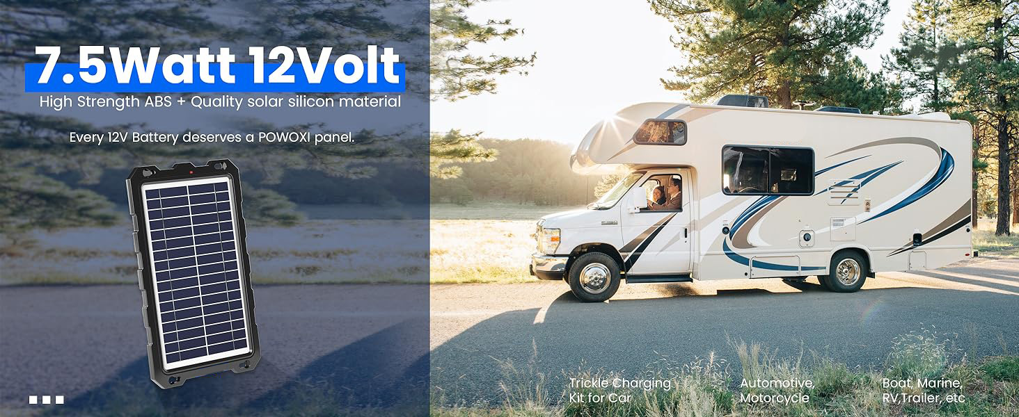 7.5W портативный зарядное устройство для солнечной батареи Rv