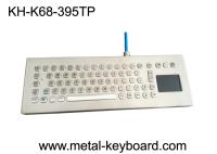 Clavier industriel de bureau d'acier inoxydable avec le Touchpad, clavier d'ordinateur en métal