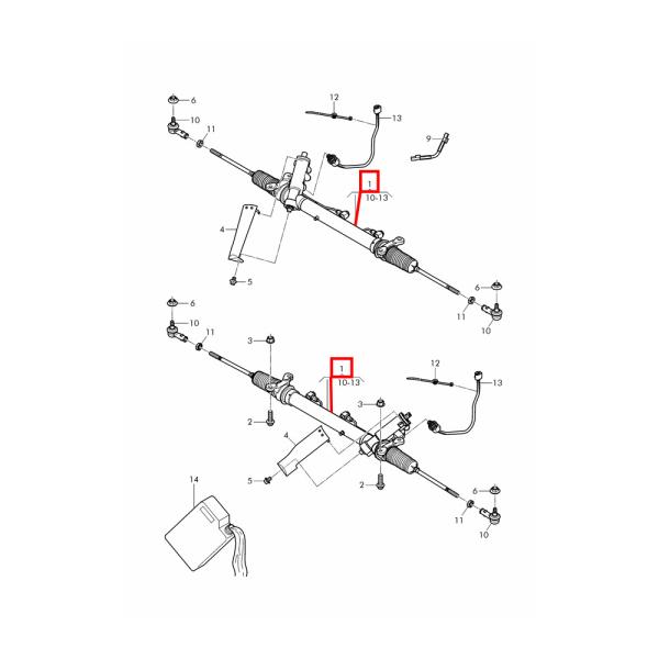 For Bentley Mulsanne Inside Tie Rod Ball Joint Kit OEM 3Y1422075D 3Y1422075E 3Y0422811