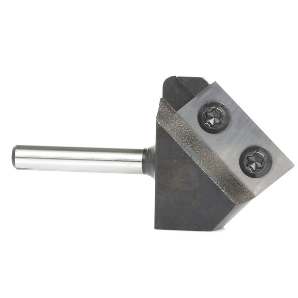 Durable Abandoned V-Knife 90 Degrees Helical Spiral Cutter Head  Carbide Inserts  1/2  1/4 inch Shank Wood Planer