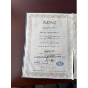 Yangzhong Yuhe Sealing Technology Co., Ltd Certifications