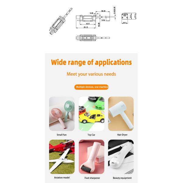 Faradyi Customized Waterproof  Electric Ultrasonic Toothbrush Motor High Frequency Vibration Motor For Electric Toothbrush