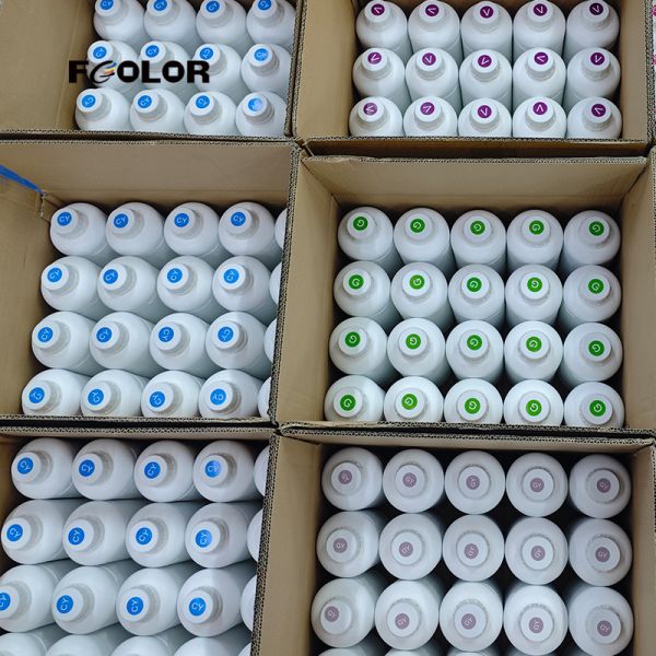FCOLOR Dye Ink 1000ml Bottle for Designjet 5000 5800 HP 5500  Printer 6 Colors Water Based Refill Factory Direct