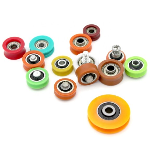 Nylon  Sliding Window Wheels Nylon Pulley Aluminum Sliding Window Wheels