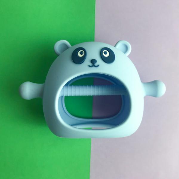 BPA Free Silicone Baby Teether Toys Panda Shape Food Grade Customized