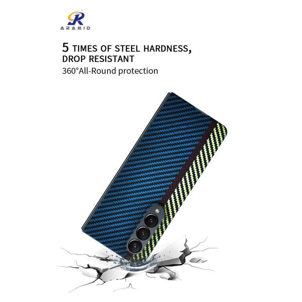 Случай сотового телефона Кевлара волокна углерода Aramid на створка 4 Samsung