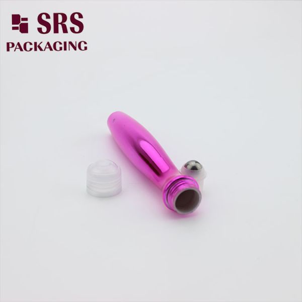 SRS packaging empty plastic eye cream 15ml PETG roller ball bottle