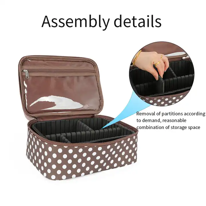 Large Capacity Cosmetic Bags With Compartments For Makeup