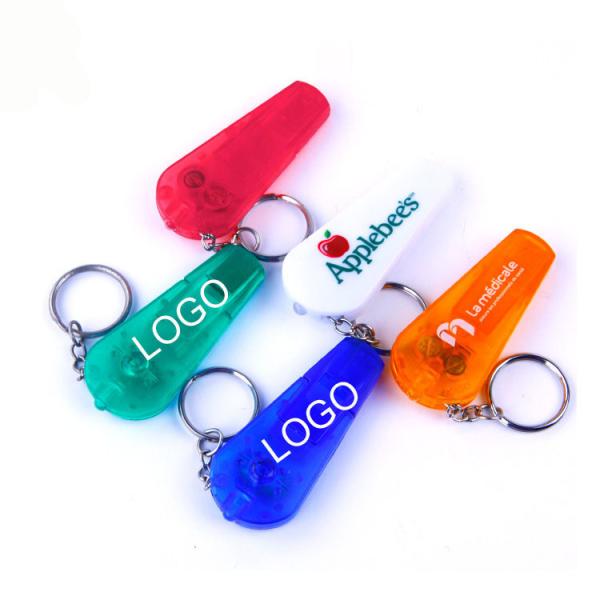 ABS Colorful Mini LED Light Whistle Keychain Sports Whistle Logo Customized