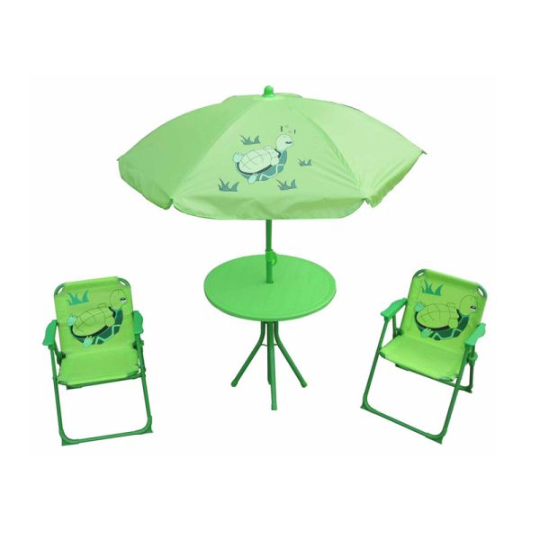 garden four set kid's folding beach chair with umbrella