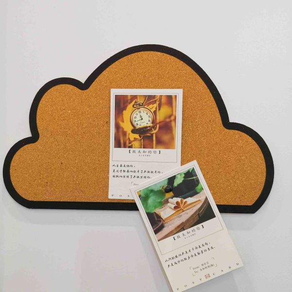 Home Bulletin Cloud Shaped Cork Board Sustainable High Density