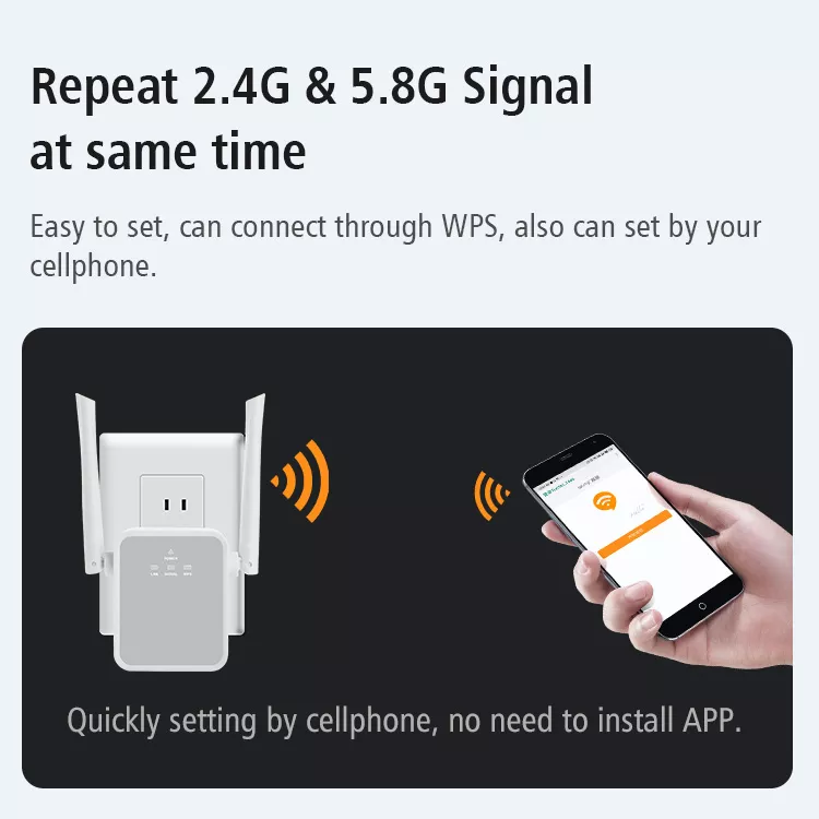 ракета -носитель репитера wifi детандера 12v маршрутизатора CPE wifi усилителя сигнала 2.4GHz 5.8GHz 1200Mbps