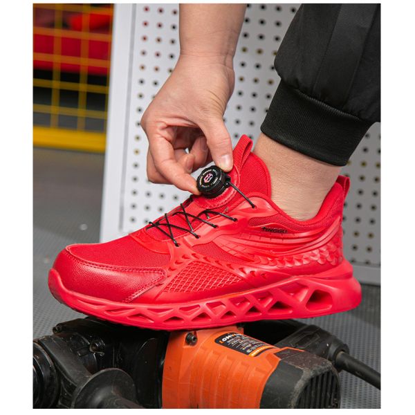 TPU+Microfiber+Flying Knit Industrial Safety Shoes with EVA Sole and Kevlar Mid Sole