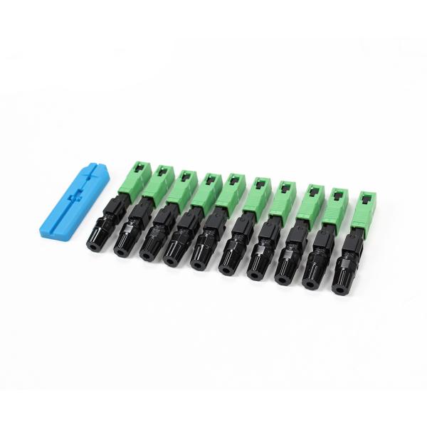 Fiber Optic Fast Connector SC APC UPC Quick Connector For FTTH Drop Cable Field Termination