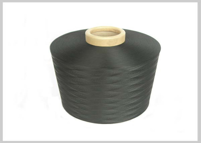 Black A Grade Polyester DTY Yarn , Draw Textured Yarn 150D / 48F /2 SD HIM S+Z Twist