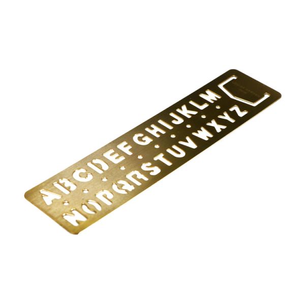 Gold Custom Metal Stencil Hollow Out Metal Alphabet Stencil For English Letters