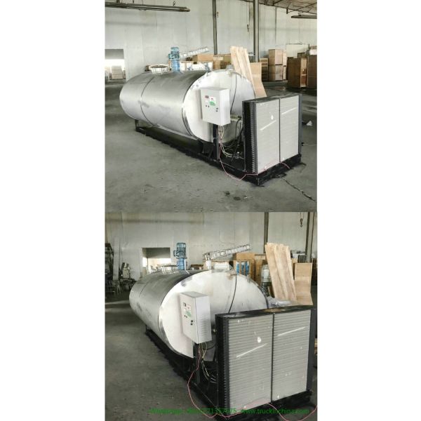 Stainless steel Milk Cooling Tank Body For Lorry Trucks 8CBM- 25CBM