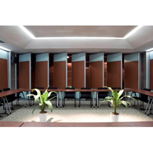 Melamine Board Decorative Acoustic Folding Doors / Noise Cancelling Room Dividers