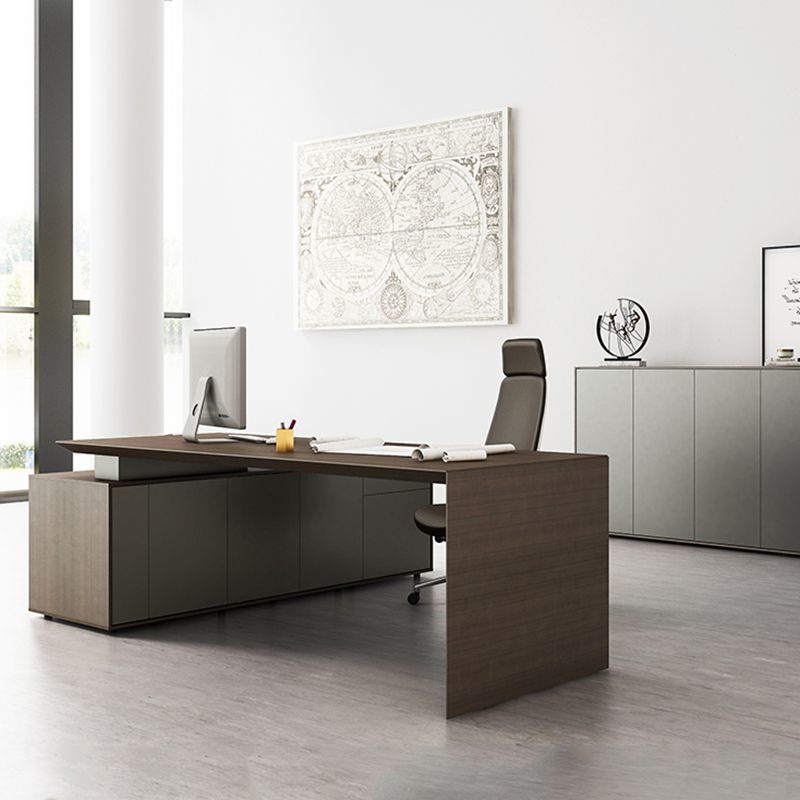 ISO9001 L Shaped Executive Office Desk Commercial Executive Office Table