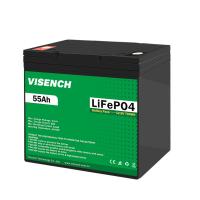 Visench Best Seller 12 V 55Ah Deep Cycle Solar RV Caravan Marine 12 Volt Baterias de íon de lítio 12 V 55Ah Lifepo4 Bateria