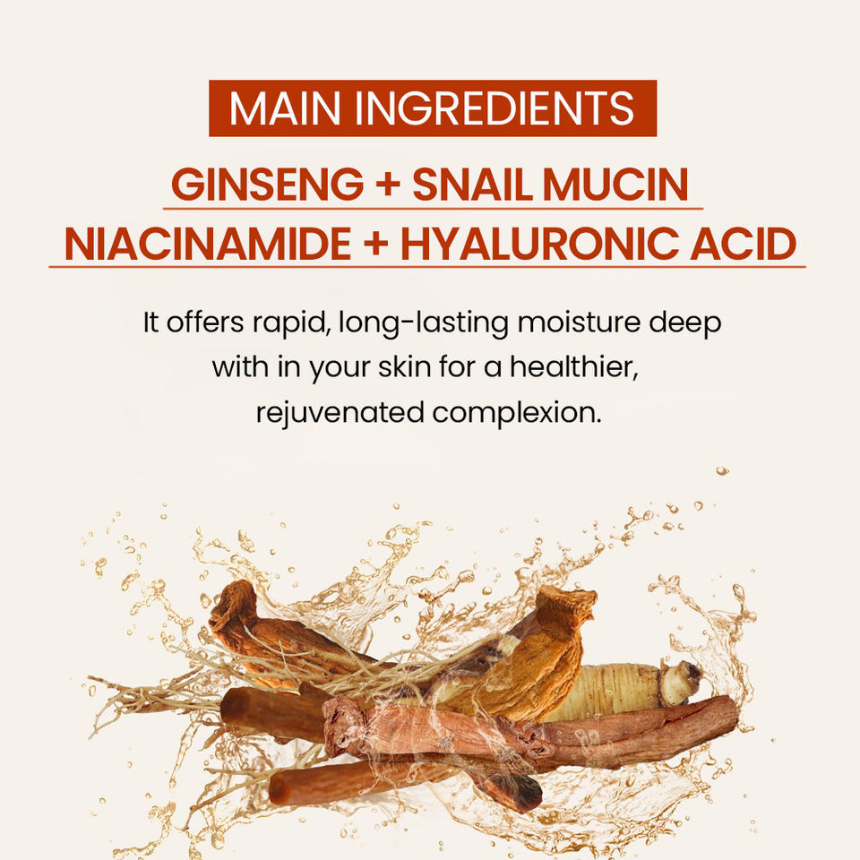 OEM ODM Korean Natural Toner Korean ginseng root skin care moisturizing whitening spot anti-aging brightening facial essence toner spray