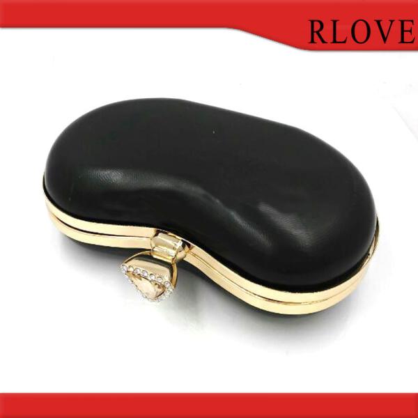 High Quality Wholesale Customized Gold Clutch Bag Box Iron Metal Purse Clutch Frame