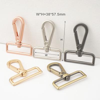 Customized Logo 5 Colors 1.5 Inch Metal Bag Swivel Snap Hook for Handbag Accessories