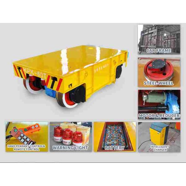 Cadena de producción aplicar el coche plano eléctrico de la entrega con pilas en el carril